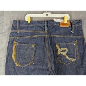 Vintage Rocawear Osiris Jeans Egypt Size 44x33 Blue 90s Y2K Embroidered NWT